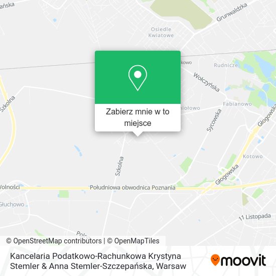 Mapa Kancelaria Podatkowo-Rachunkowa Krystyna Stemler & Anna Stemler-Szczepańska