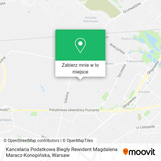 Mapa Kancelaria Podatkowa Biegły Rewident Magdalena Maracz-Konopińska