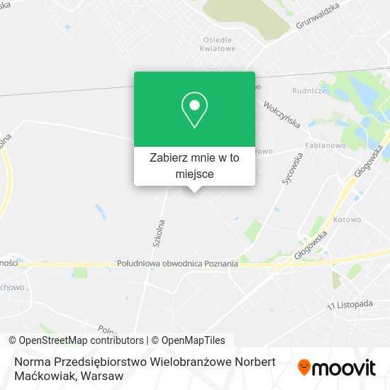 Mapa Norma Przedsiębiorstwo Wielobranżowe Norbert Maćkowiak