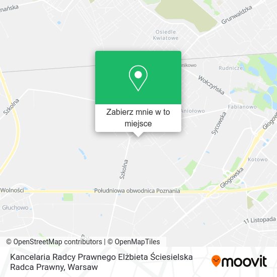 Mapa Kancelaria Radcy Prawnego Elżbieta Ściesielska Radca Prawny