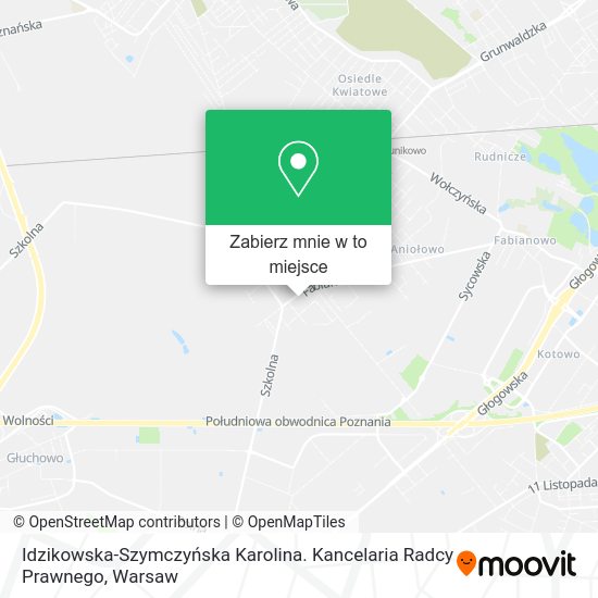 Mapa Idzikowska-Szymczyńska Karolina. Kancelaria Radcy Prawnego