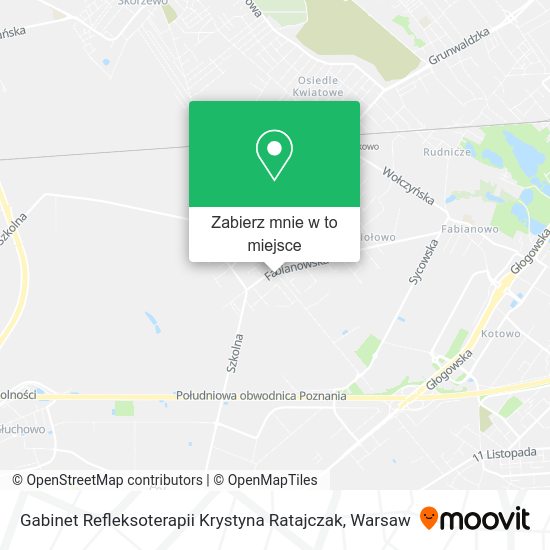 Mapa Gabinet Refleksoterapii Krystyna Ratajczak