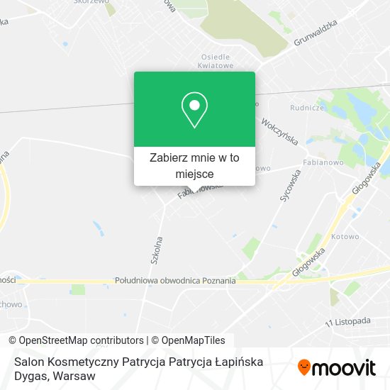 Mapa Salon Kosmetyczny Patrycja Patrycja Łapińska Dygas