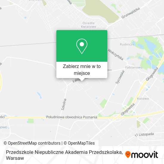 Mapa Przedszkole Niepubliczne Akademia Przedszkolaka