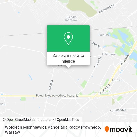 Mapa Wojciech Michniewicz Kancelaria Radcy Prawnego