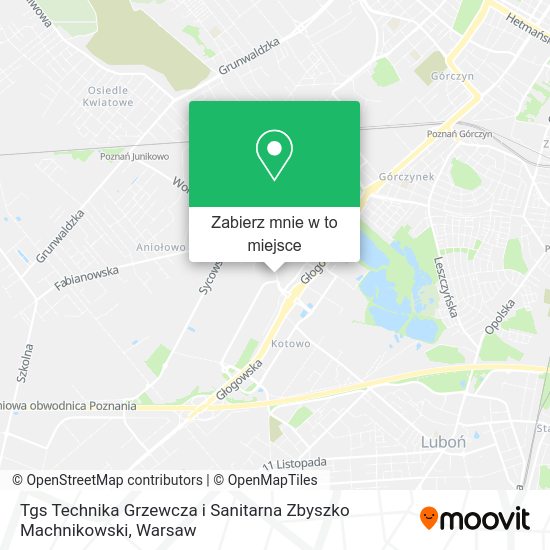 Mapa Tgs Technika Grzewcza i Sanitarna Zbyszko Machnikowski