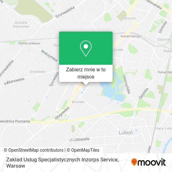 Mapa Zaklad Uslug Specjalistycznych Inzorps Service