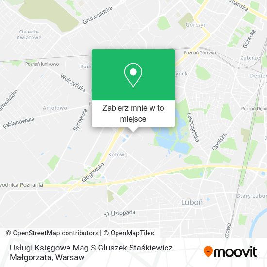 Mapa Usługi Księgowe Mag S Głuszek Staśkiewicz Małgorzata