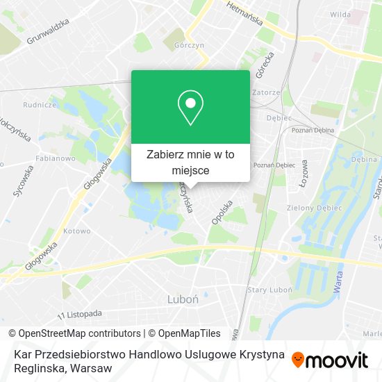 Mapa Kar Przedsiebiorstwo Handlowo Uslugowe Krystyna Reglinska