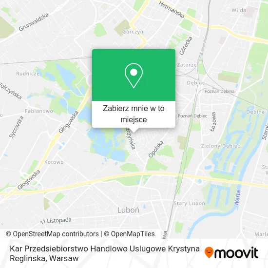 Mapa Kar Przedsiebiorstwo Handlowo Uslugowe Krystyna Reglinska