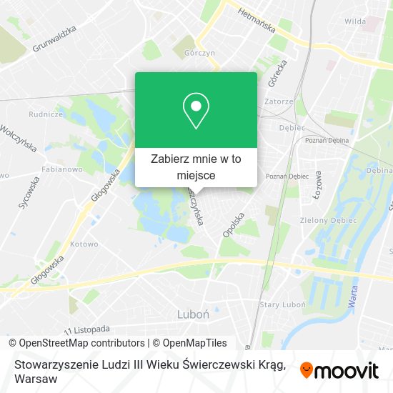 Mapa Stowarzyszenie Ludzi III Wieku Świerczewski Krąg