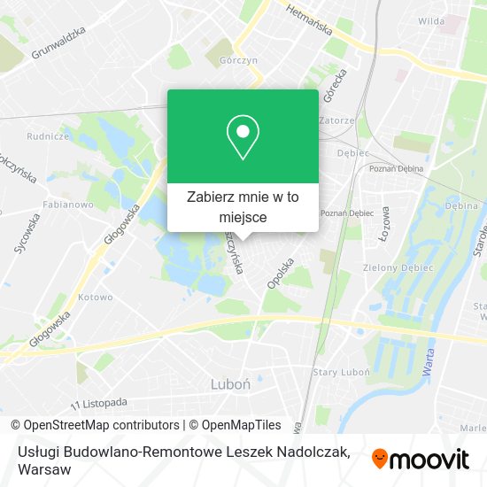 Mapa Usługi Budowlano-Remontowe Leszek Nadolczak