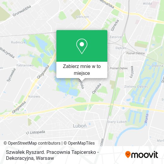 Mapa Szwałek Ryszard. Pracownia Tapicersko - Dekoracyjna