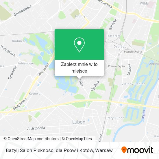 Mapa Bazyli Salon Piekności dla Psów i Kotów