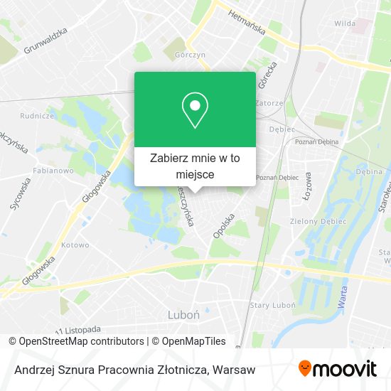 Mapa Andrzej Sznura Pracownia Złotnicza