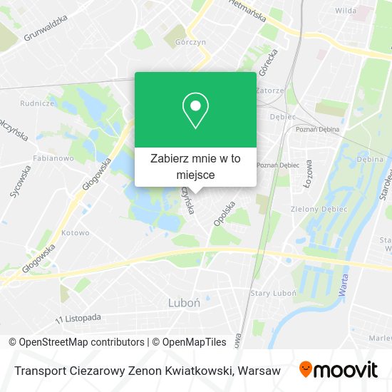 Mapa Transport Ciezarowy Zenon Kwiatkowski