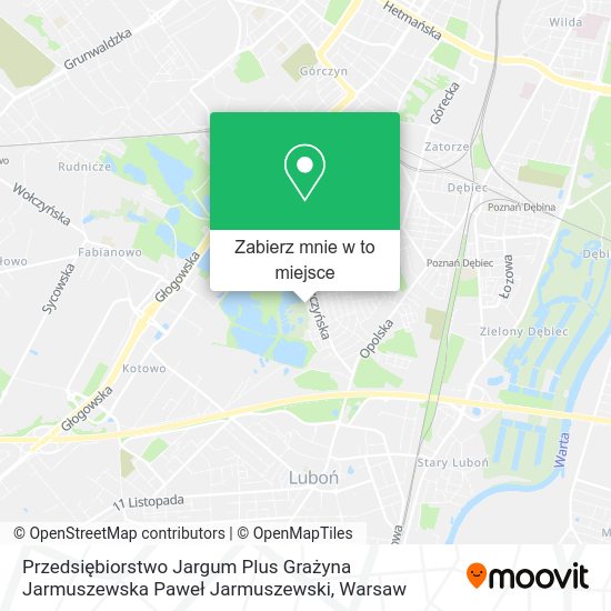 Mapa Przedsiębiorstwo Jargum Plus Grażyna Jarmuszewska Paweł Jarmuszewski