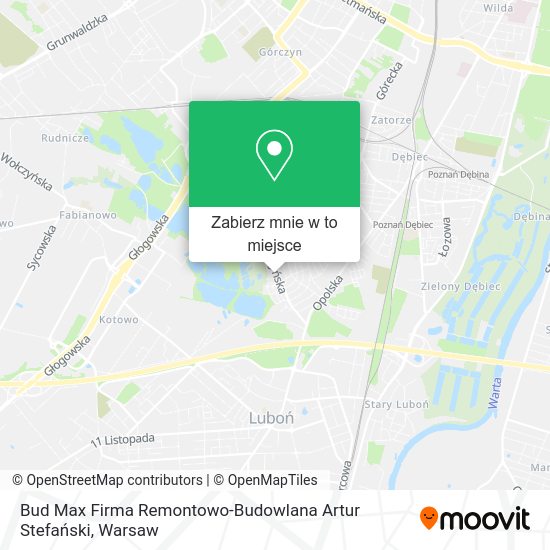 Mapa Bud Max Firma Remontowo-Budowlana Artur Stefański