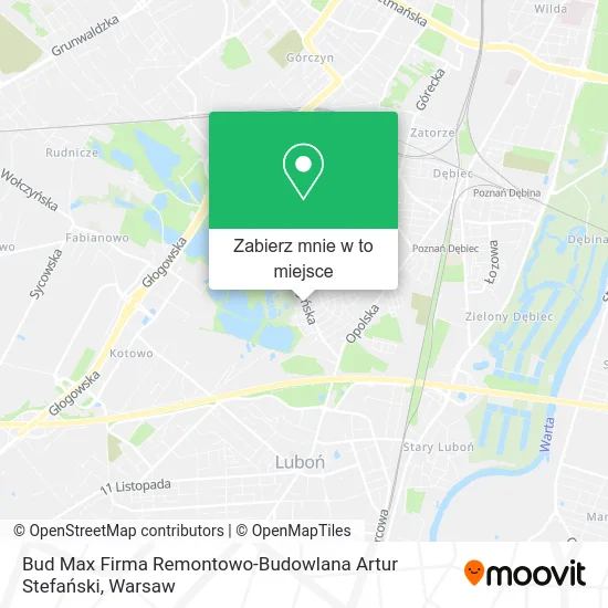 Mapa Bud Max Firma Remontowo-Budowlana Artur Stefański