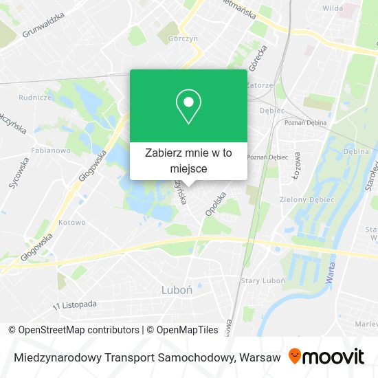 Mapa Miedzynarodowy Transport Samochodowy