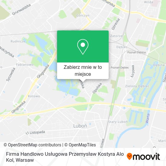 Mapa Firma Handlowo Usługowa Przemysław Kostyra Alo Kol