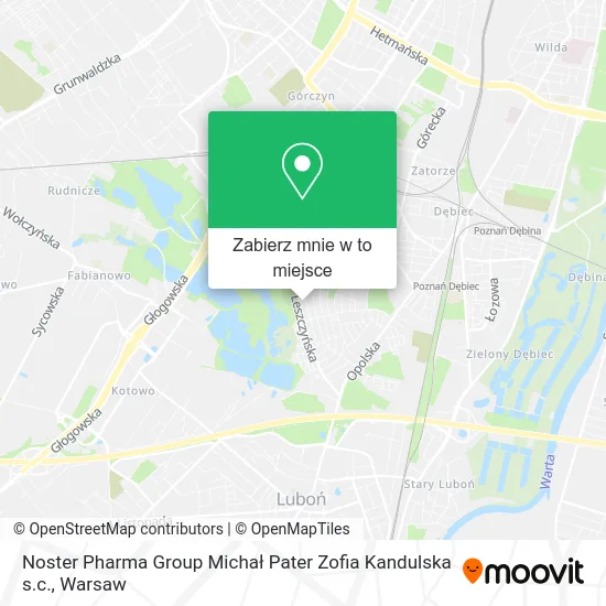 Mapa Noster Pharma Group Michał Pater Zofia Kandulska s.c.