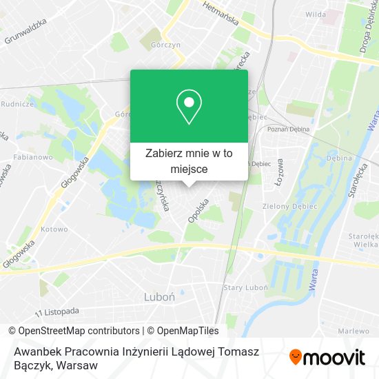 Mapa Awanbek Pracownia Inżynierii Lądowej Tomasz Bączyk