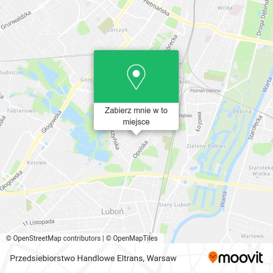 Mapa Przedsiebiorstwo Handlowe Eltrans