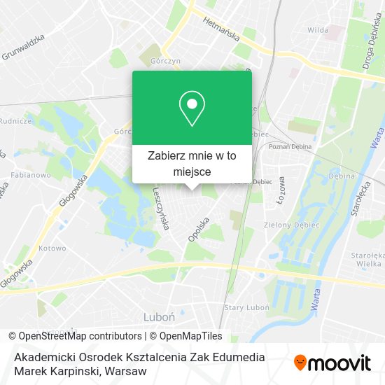 Mapa Akademicki Osrodek Ksztalcenia Zak Edumedia Marek Karpinski