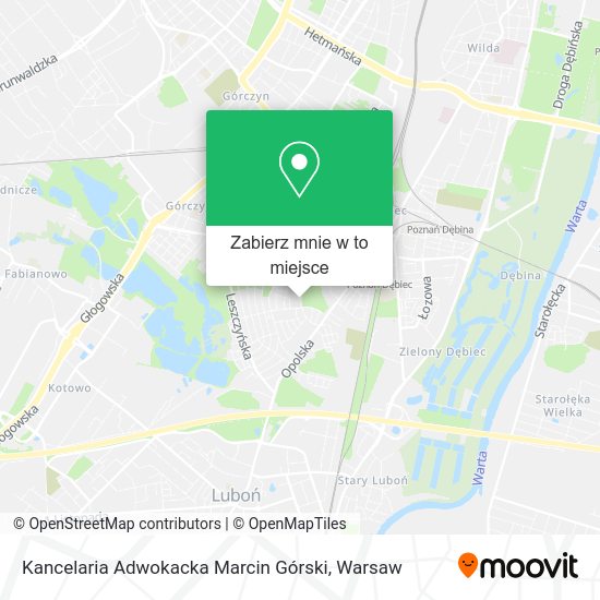 Mapa Kancelaria Adwokacka Marcin Górski