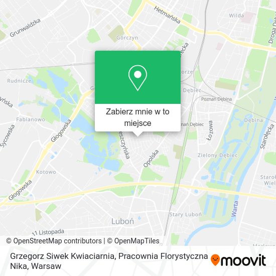 Mapa Grzegorz Siwek Kwiaciarnia, Pracownia Florystyczna Nika