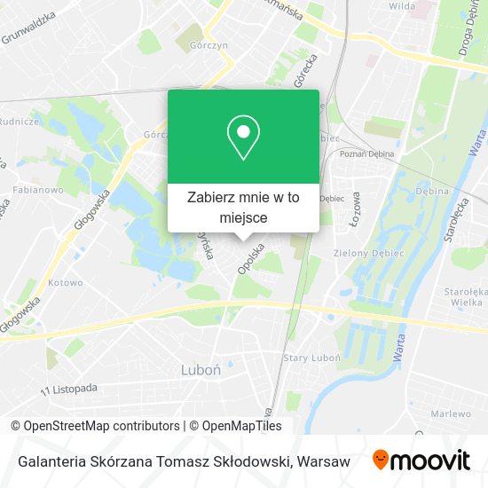 Mapa Galanteria Skórzana Tomasz Skłodowski