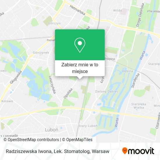 Mapa Radziszewska Iwona, Lek. Stomatolog