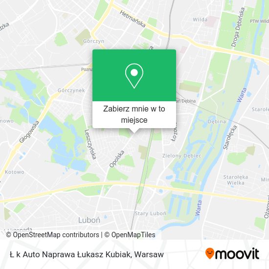 Mapa Ł k Auto Naprawa Łukasz Kubiak