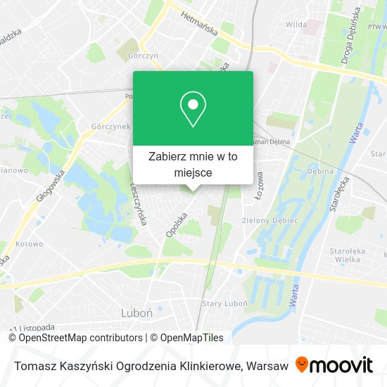 Mapa Tomasz Kaszyński Ogrodzenia Klinkierowe