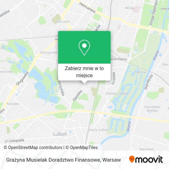 Mapa Grażyna Musielak Doradztwo Finansowe