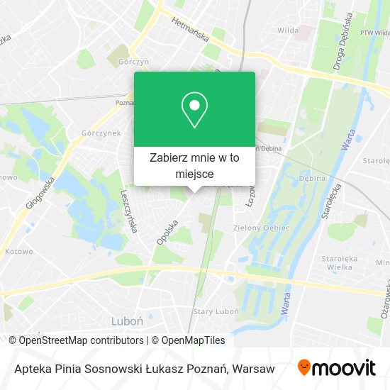 Mapa Apteka Pinia Sosnowski Łukasz Poznań