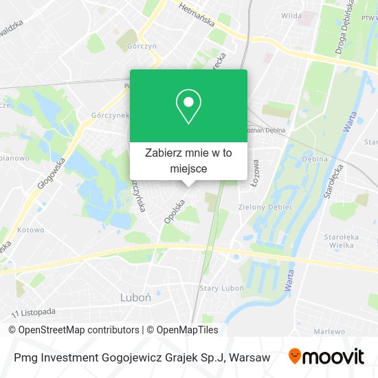 Mapa Pmg Investment Gogojewicz Grajek Sp.J