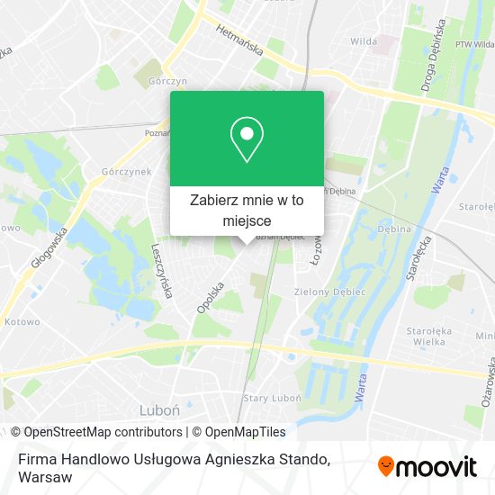 Mapa Firma Handlowo Usługowa Agnieszka Stando