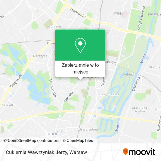 Mapa Cukiernia Wawrzyniak Jerzy