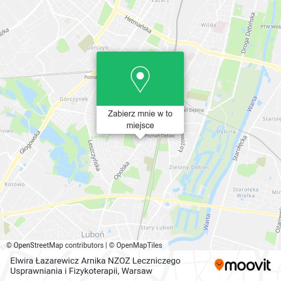 Mapa Elwira Łazarewicz Arnika NZOZ Leczniczego Usprawniania i Fizykoterapii