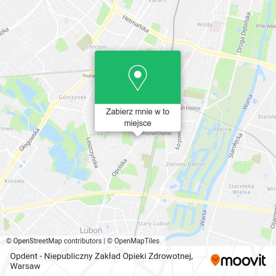 Mapa Opdent - Niepubliczny Zakład Opieki Zdrowotnej