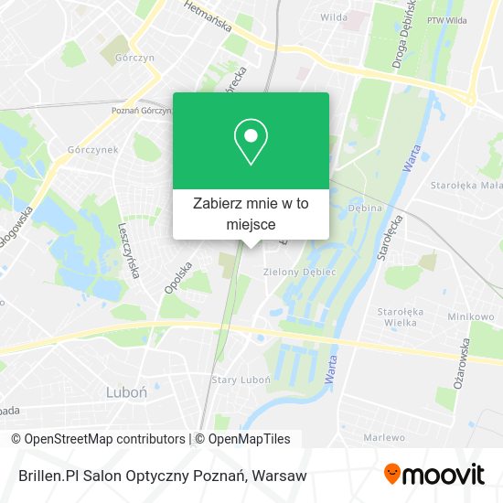 Mapa Brillen.Pl Salon Optyczny Poznań