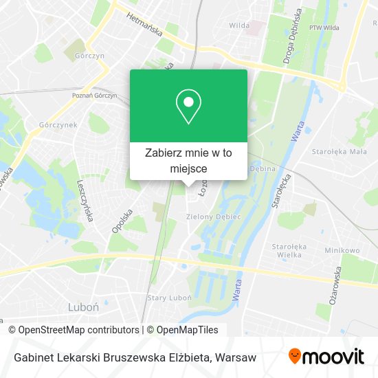 Mapa Gabinet Lekarski Bruszewska Elżbieta