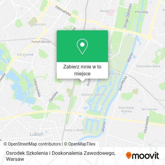 Mapa Osrodek Szkolenia i Doskonalenia Zawodowego