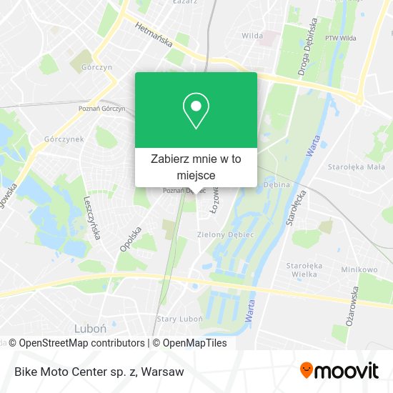 Mapa Bike Moto Center sp. z