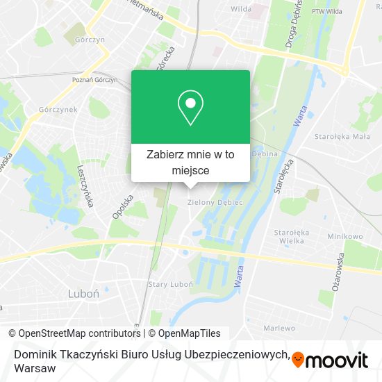 Mapa Dominik Tkaczyński Biuro Usług Ubezpieczeniowych
