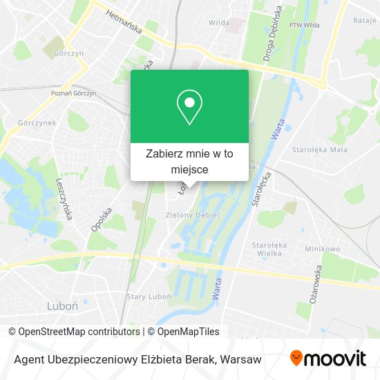 Mapa Agent Ubezpieczeniowy Elżbieta Berak