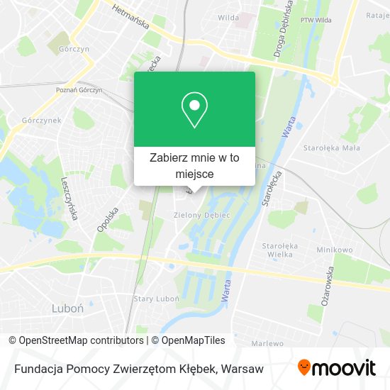 Mapa Fundacja Pomocy Zwierzętom Kłębek