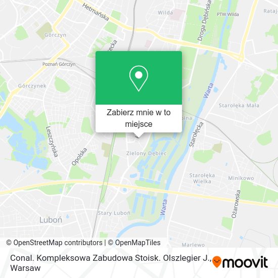 Mapa Conal. Kompleksowa Zabudowa Stoisk. Olszlegier J.